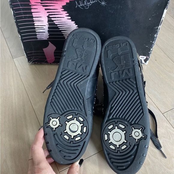 90s BLACK L.A. Gear Michael Jackson BILLIE JEAN Sneakers Women's Size US 7 1/2 - Picture 9 of 9